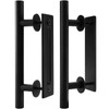 Peohud 2 Pack Sliding Barn Door Handle, Carbon Steel Pull