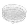 3PCS Fryer Rack Set Stainless Steel Round Stackable Multi Layer