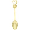 Nagao Ribbon Heart Coffee Spoon, Gold, 5 + 1 Bottle,