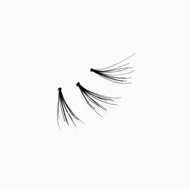 1000 Hour Individual Lashes - Black Flared Short 60pc