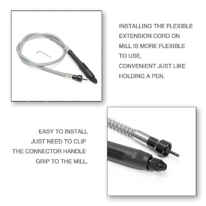 ExcInter Grinder Flex Shaft for Dremel Flexible Rotary Drive Tools