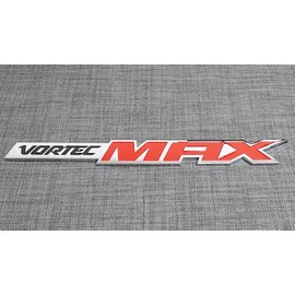 2Pcs Vortec Max High Output Emblems Door Badges Decal Nameplate Compatible with Silverado (Chrome Red)