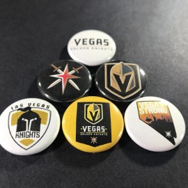 Las Vegas Golden Knights1" Button Pin Set Hockey Sports