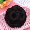 SAFIGLE 1pc Flower Design Hair Bun Clip Natural Black Synthetic