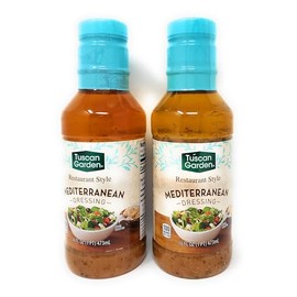 Restaurant Style Mediterranean Dressing 16 fl oz/473 ml (Pack of 2)