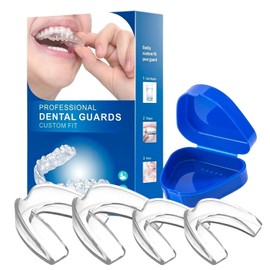 Grinding Splint for Night, Tooth Splint Mouth Guard Set, Bite Splint for Night, Bite Splint to Prevent Teeth Grinding at Night, Suitable for Daily Sleep Use