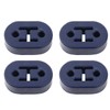 4PCS Universal Blue Silicon Muffler Exhaust Hanger Short Hangers 12mm1/2''