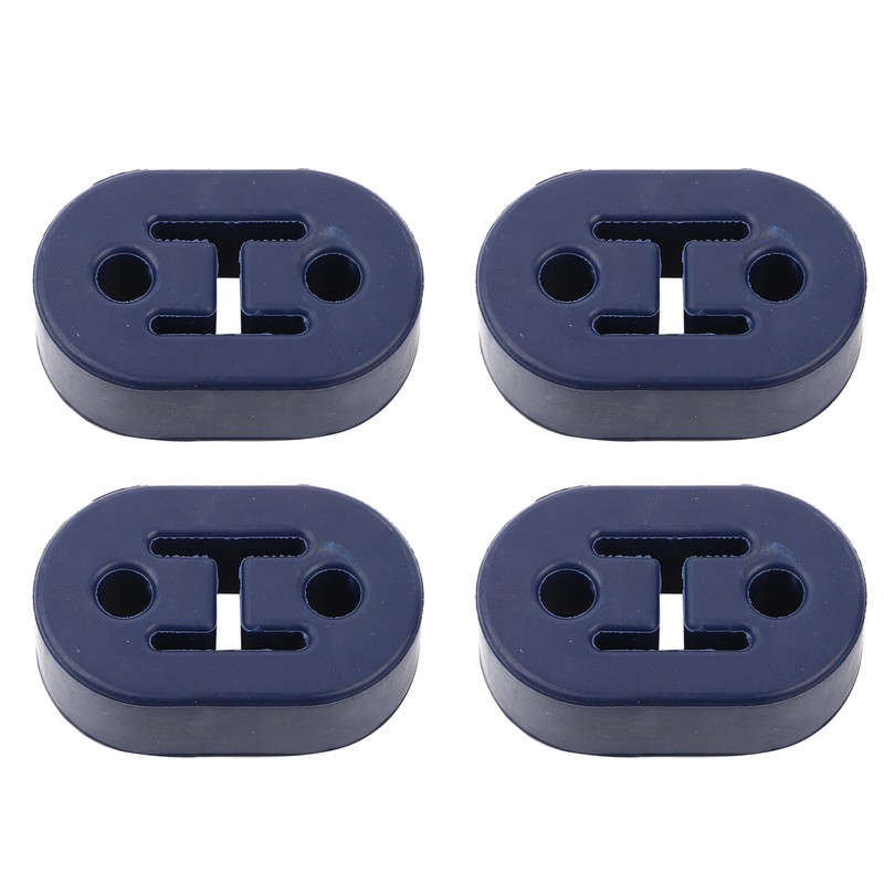 4PCS Universal Blue Silicon Muffler Exhaust Hanger Short Hangers 12mm1/2''