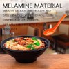 6Pcs Soup Spoon Ramen Noodle Soup Ladle Orange Soup Spoons
