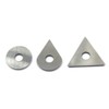 OSCARBIDE 3-Piece Carbide Scraper Blades Set, Round/Drop/Triangle Shapes, Removes Paint/Glue/Varnish/Rust,