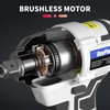DICN Cordless Impact Wrench 420 N.M Brushless Motor 3.0Ah Battery