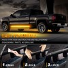 XRIDONSEN 2PCS 60 inch Amber Strobe Lights Strip 720 LED