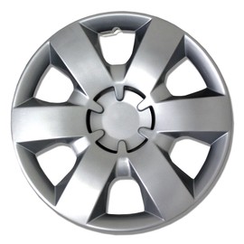 Tuningpros WC-14-226-S - Pack of 4 Hubcaps - 14-Inches Style Snap-On (Pop-On) Type Metallic Silver Wheel Covers Hub-caps