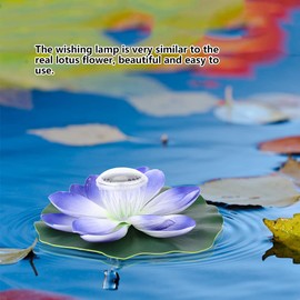 Floating Lotusing Light, Floating Pool Lights, Solar Pond Pool Lights, Suitable for Providing Attractive and Sustainable Lighting (Purple)