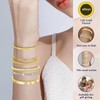abrhtolm 6 Pcs 14K Gold Plated Bracelet,Jewelry sets for Women,Gold