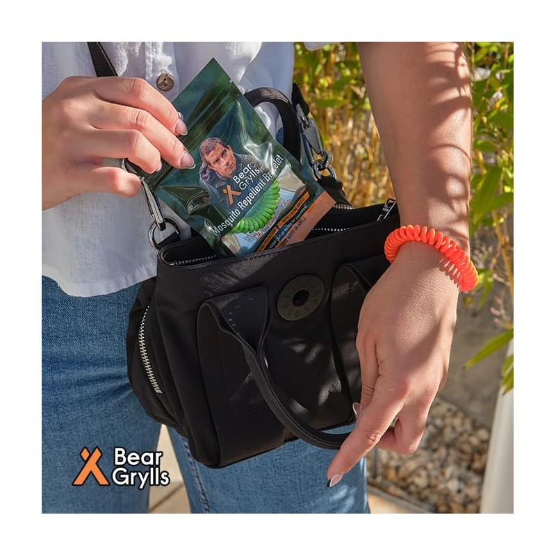 Bear Grylls Mosquito Repellent Bracelets for Adults & Kids -