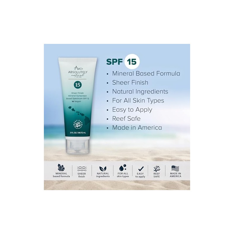 Absolutely Natural Sunscreen - SPF 15 with Rose Hips Oil