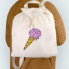 Azeeda 'Ice Cream Cone' Canvas Rucksack/Backpack (RK00008568)
