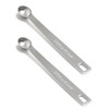 BERYLER 2PCS 1/10 Teaspoon(1/10tsp, 0.5ml) Single Tiny Measuring Spoon, Small