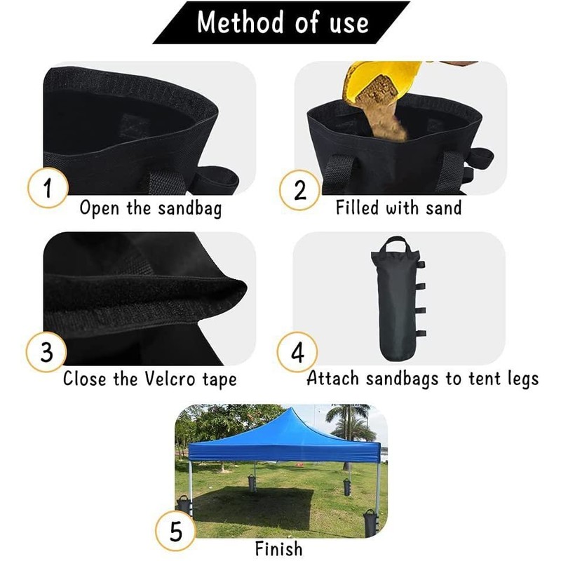 4 Pcs 112 LBS Extra Large Pop up Gazebo Weights