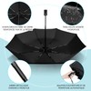 TechRise Umbrella, Compact Strong Windproof Automatic Umbrellas, Folding Lightweight, Portable