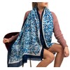 GFM® Mermaid Scales Print Summer Scarf (FLD)(FP)(MS-21014-NL-Blue)