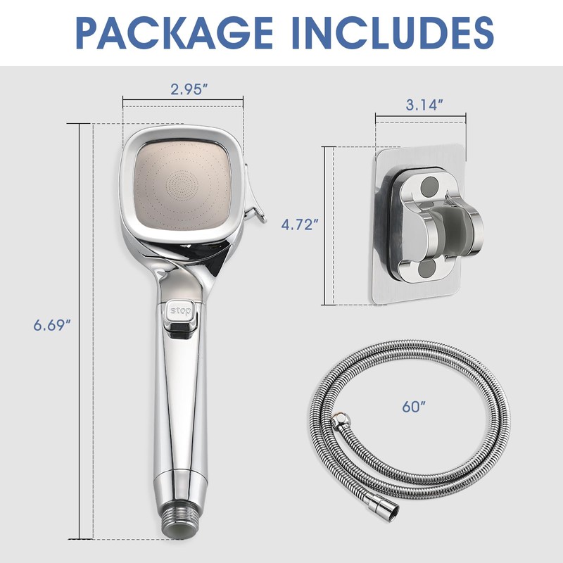 YASINU RV Shower Head with Hose and On Off Switch,