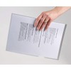 Rexel Nyrex Premium A4 Anti-Slip Document Folder, Clear Embossed, Extra