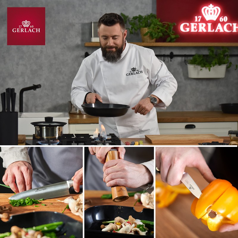 Gerlach 1760 Celestia Coffee Spoon Set for 6 People, Dishwasher