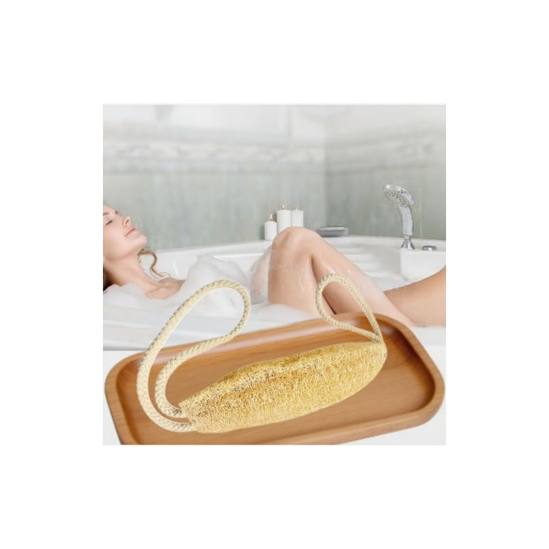 Estropajo corporal de lufa natural 100% de origen vegetal, esponja