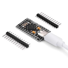 zalati Development Board Atmega32U4 5V/16MHz Bootloadered IDE Module with Pin Header Compatible with Arduino - Type-C