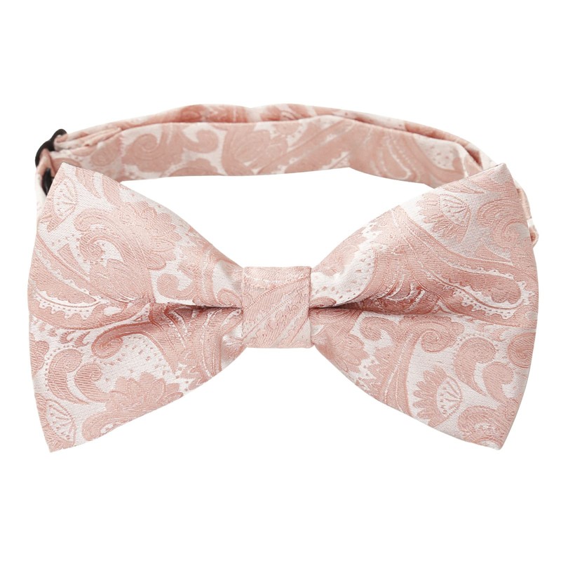 Alizeal Mens Gradient Paisley Bow Tie Pre Tied Pocket Square