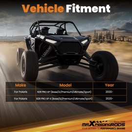 maXpeedingrods Winch Mount Plate for Polaris RZR XP 1000, XP 4 1000 2019-2023 Winch Mount Bracket Winch Mounting Kit