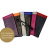 Mala Leather Two Tone Wide Snaptop Real Leather Glasses case