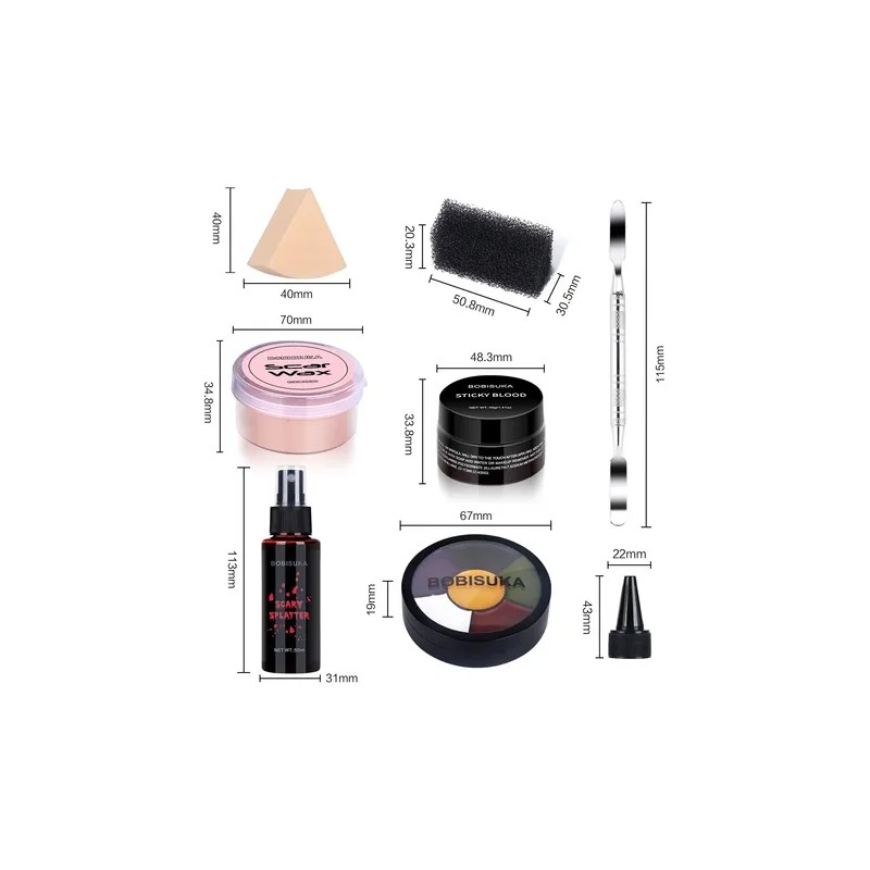 Bobisuka Kit Maquillaje De Efectos Especiales Halloween Sfx