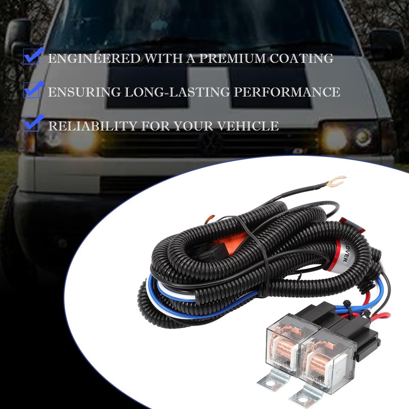 ZEALfix Upgraded Headlight Wiring Connector Fits T4 Transporter Pigtail Harness