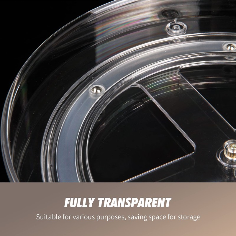 Spesh 2 Pcs Lazy Susan Turntable 360° Rotating Cupboard Organizers
