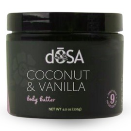 dÕSA Coconut & Vanilla Body Butter – Natural Moisturizer with Shea Butter, Coconut Oil & Vanilla, Hydrating & Nourishing for Dry Skin, Waterless, Eco-Friendly, 8 oz
