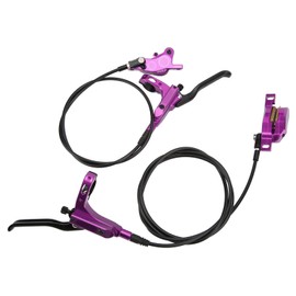 HEEPDD MTB 4 Piston Hydraulic Disc Brake Powerful Mountain Bike Oil Brake for Off-road Cycling (Purple)