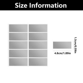 5 Pieces Fundraising Scratch Cards, Scratch Off Card Stickers, 4"×3.6" in Rectangle Scratch Stickers, for Game, DIY, Travel Voucher, Gifts, Wishing