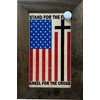 American Flag Hidden Gun Storage Cabinet - Stand For The