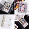 KDSSYFT Sealing Notebook, Plastan, A7, Transparent, Mini Binder, Clear Binder,