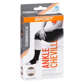 Formedica - Sport - Elastic Ankle Support Sleeve, Black - Small