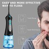 Zerhunt Cordless Water Flosser Dental Oral Irrigator Travel Teeth Cleaner