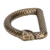 20Pcs Metal D Rings Snake Pattern Wear Resistant Metal Rings