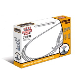 Steinchenshop City set of rail building blocks, curves, soft, straight, compatible with the market leader