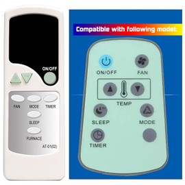 GENGQIANSI Replacement Remote Control for Atwood Air Command Rooftop Rv Air Conditioner At15026-21 At15025-21 At15027-22 At15028-22 At15032-22 At15033-22 RC 201 RC201 PRO 0051 PRO0051