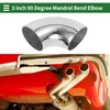 Motoforti 2pcs 90 Degree Mandrel Bend Elbow Car Modified Exhaust
