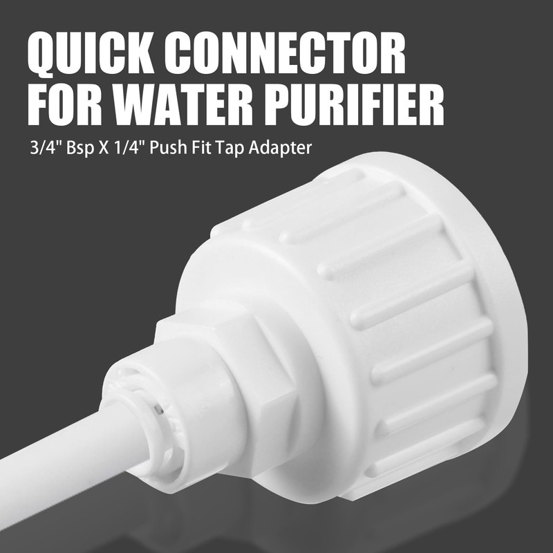 SMCEHEYA 3/4" Bsp X 1/4" Push Fit Tap Adapter |