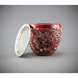 Budawi® Soapstone Incense Burner with Strainer